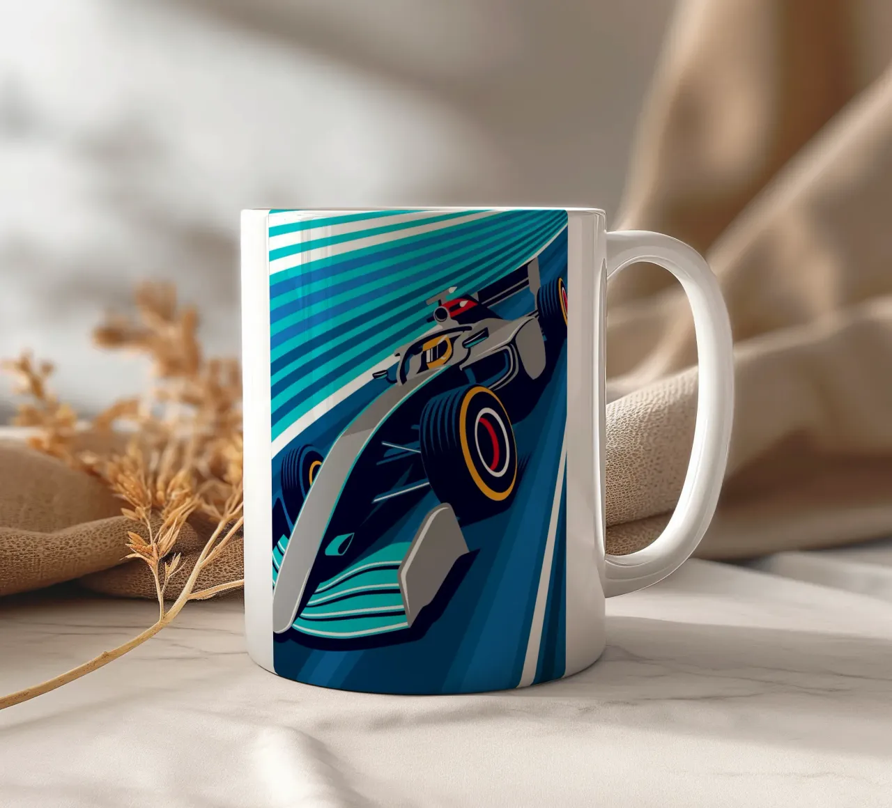 Auto da corsa W12 tazza in ceramica da Mariel Toigo