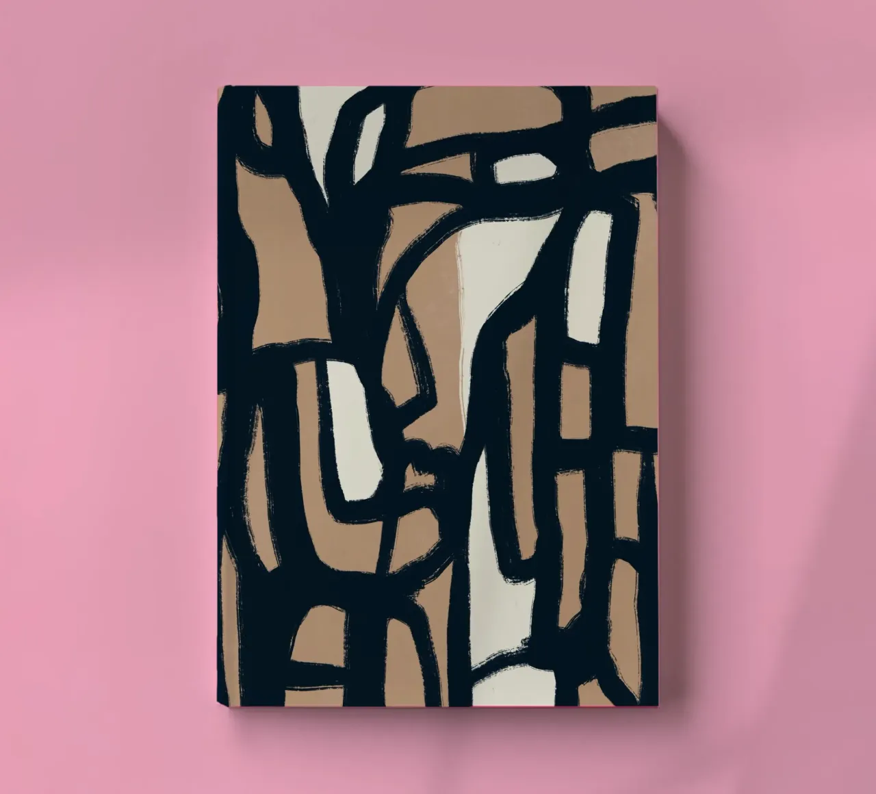 Bold line abstract notebook by Little Dean