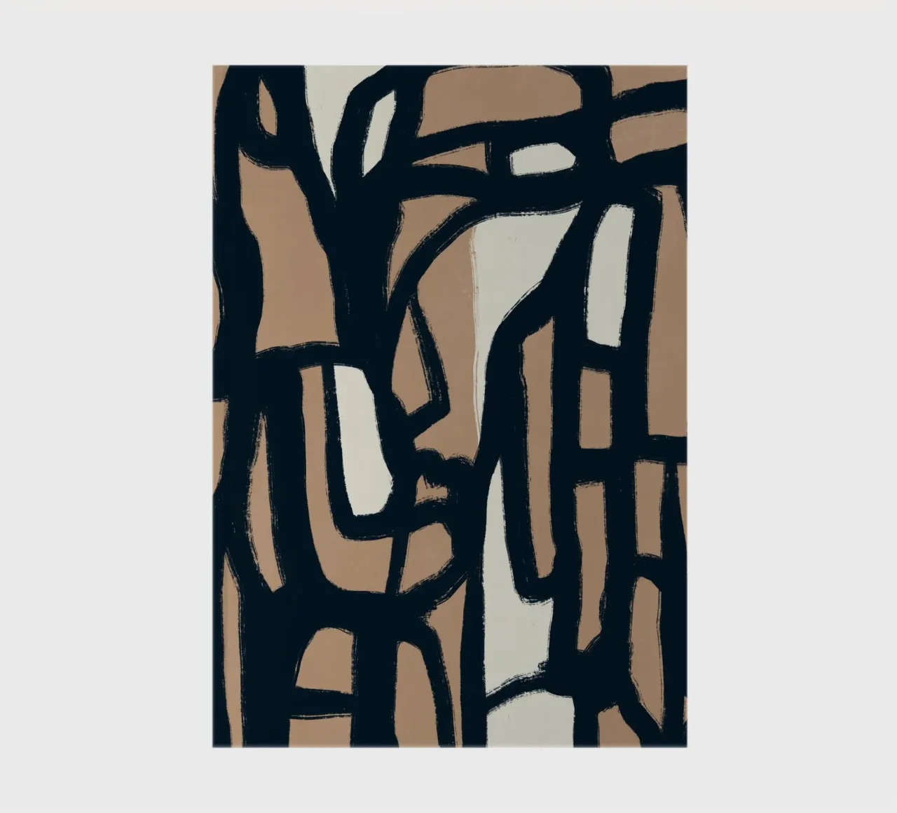 Bold line abstract notebook by Little Dean