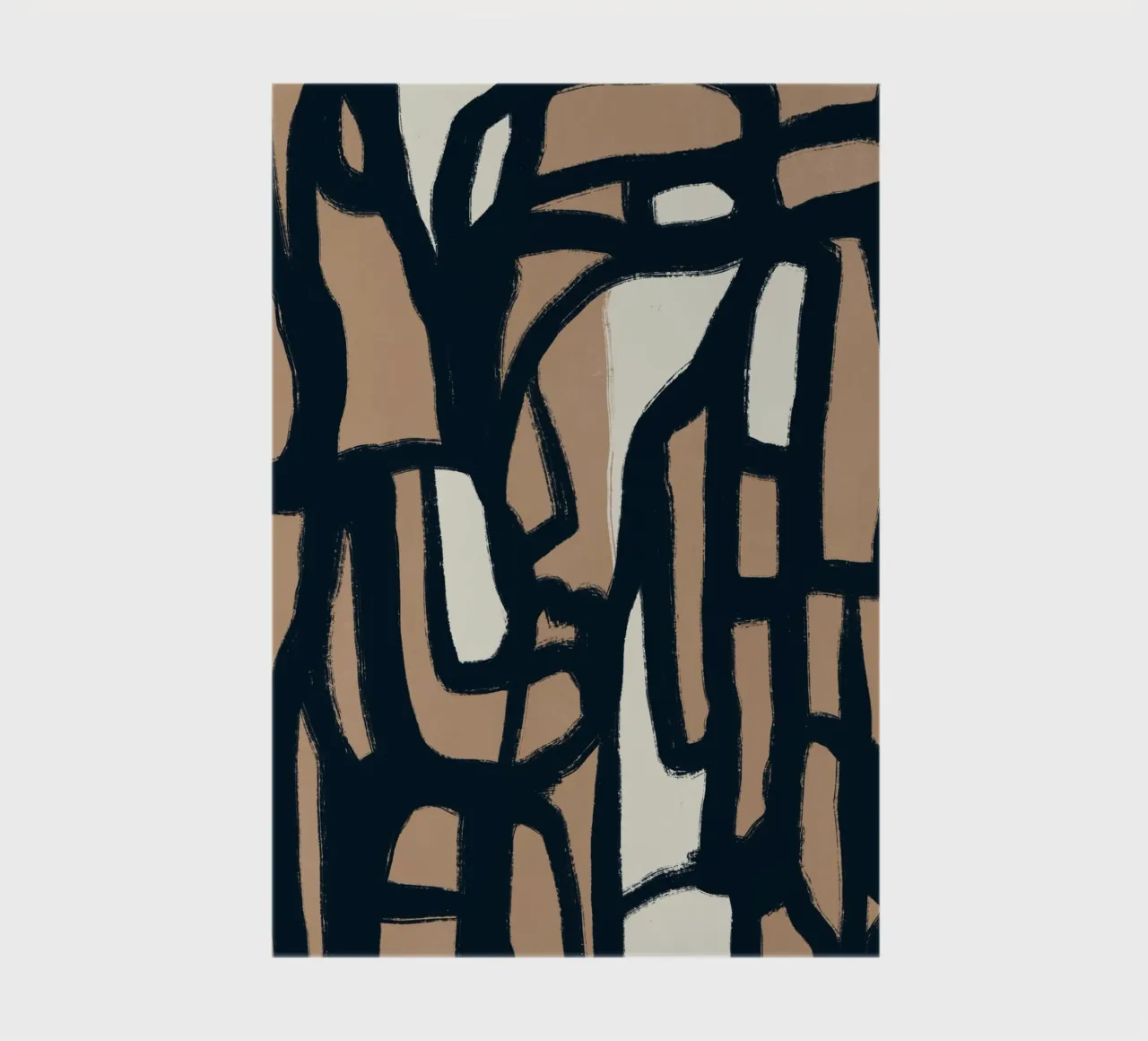 Bold line abstract notebook by Little Dean