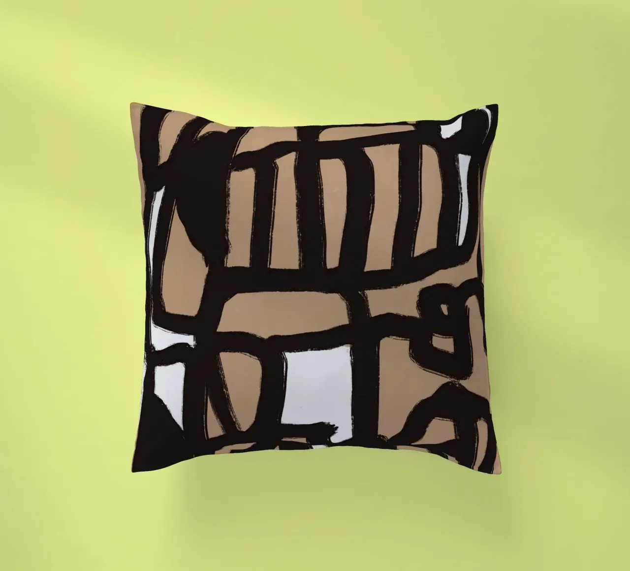 Linea astratta in grassetto 02 cuscino da Little Dean