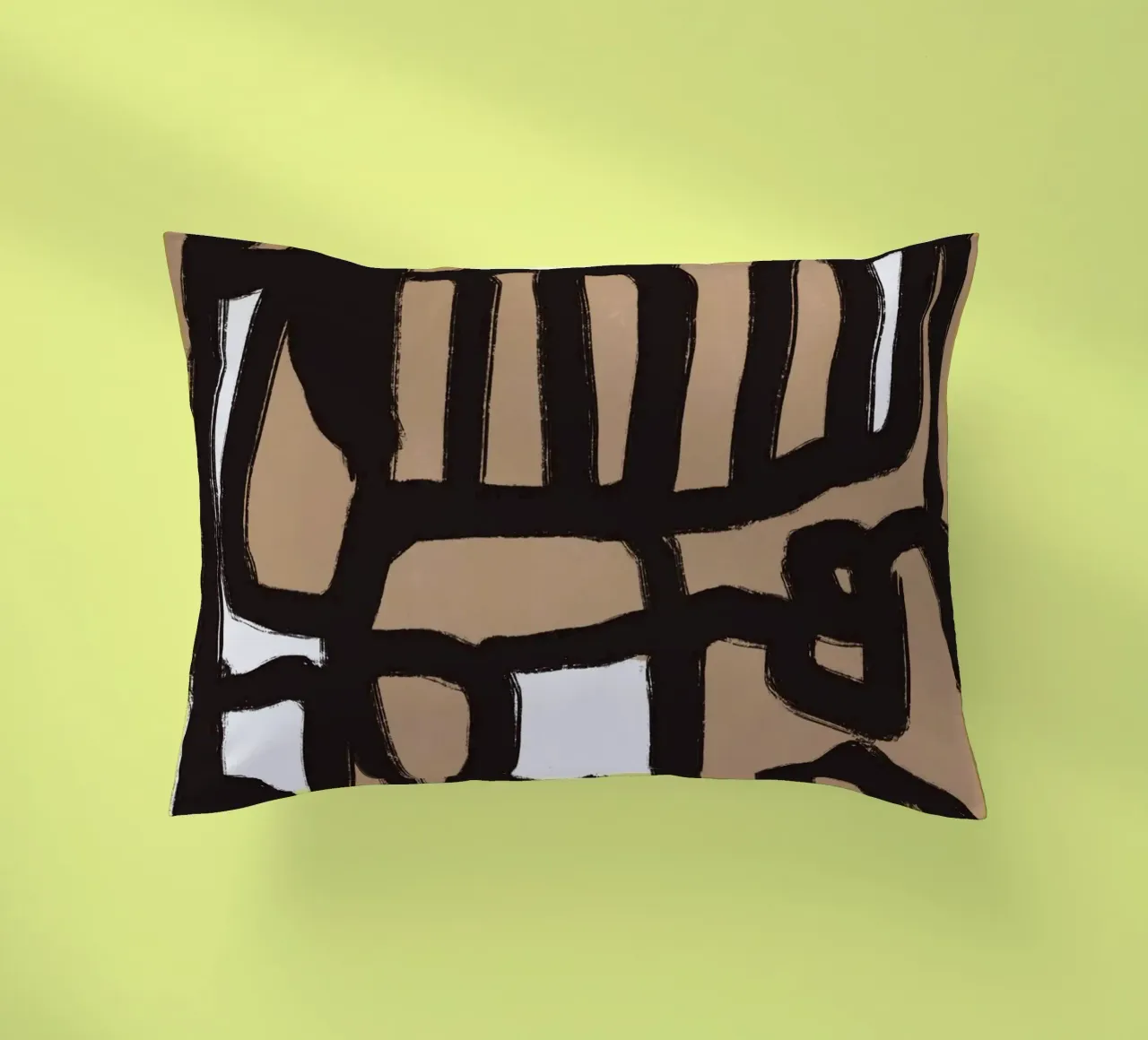 Linea astratta in grassetto 02 cuscino da Little Dean