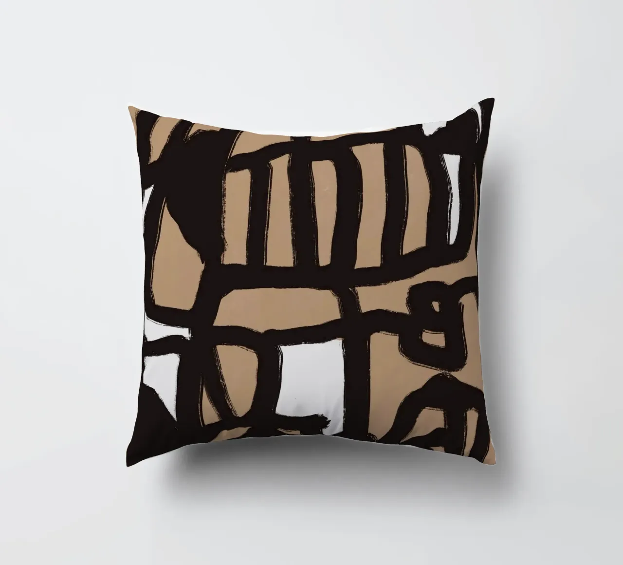 Linea astratta in grassetto 02 cuscino da Little Dean