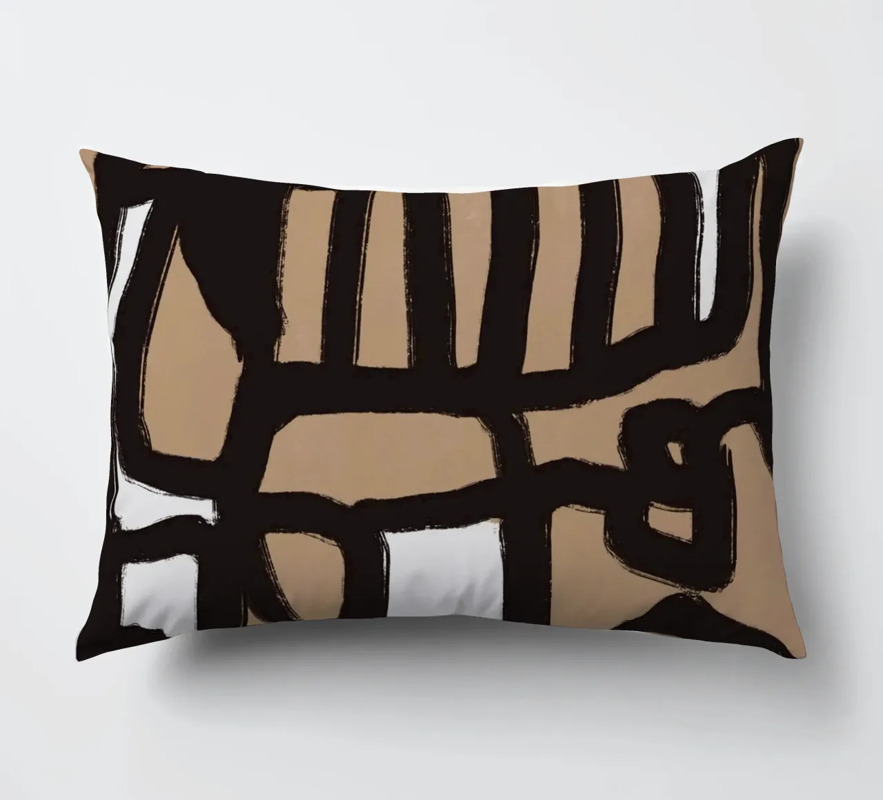 Linea astratta in grassetto 02 cuscino da Little Dean