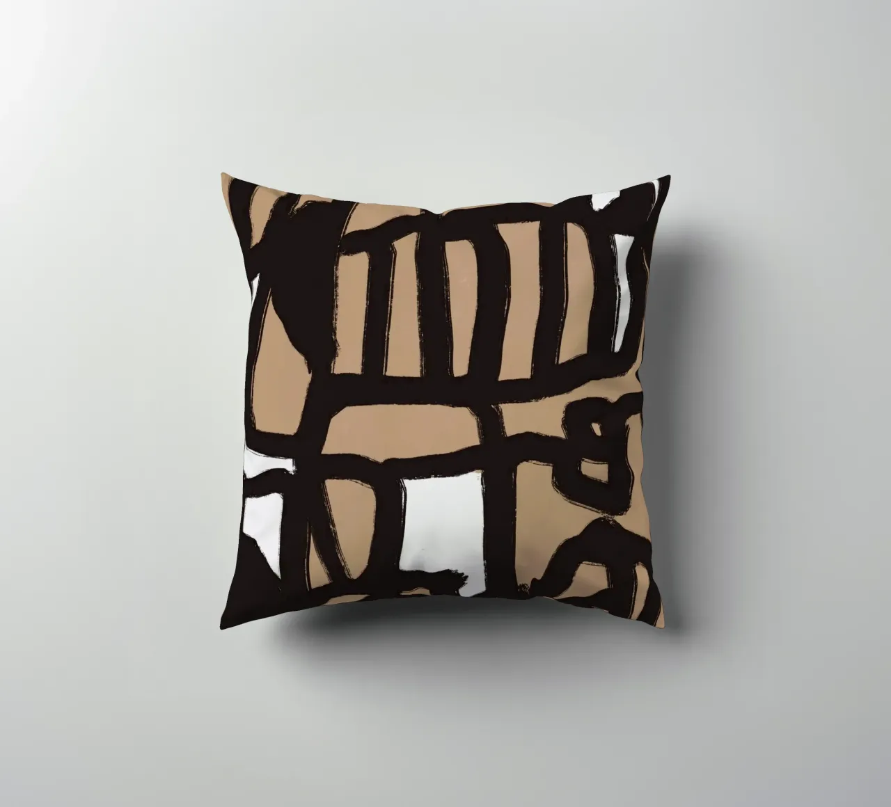 Linea astratta in grassetto 02 cuscino da Little Dean