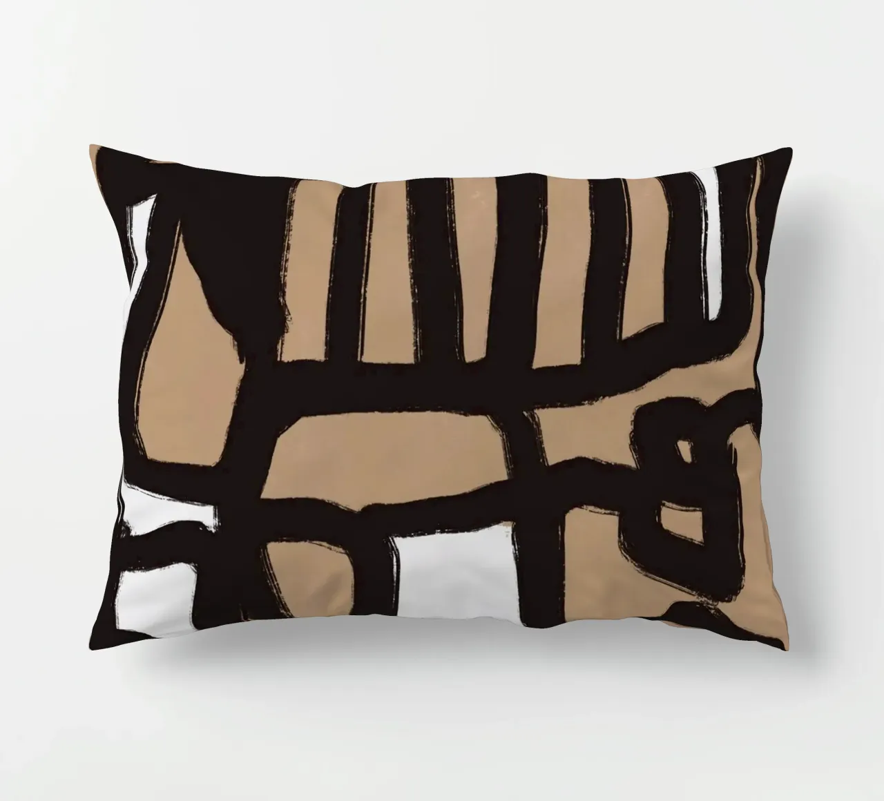 Linea astratta in grassetto 02 cuscino da Little Dean