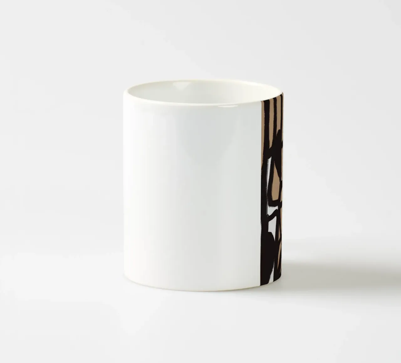 Linea astratta in grassetto 02 tazza in ceramica da Little Dean