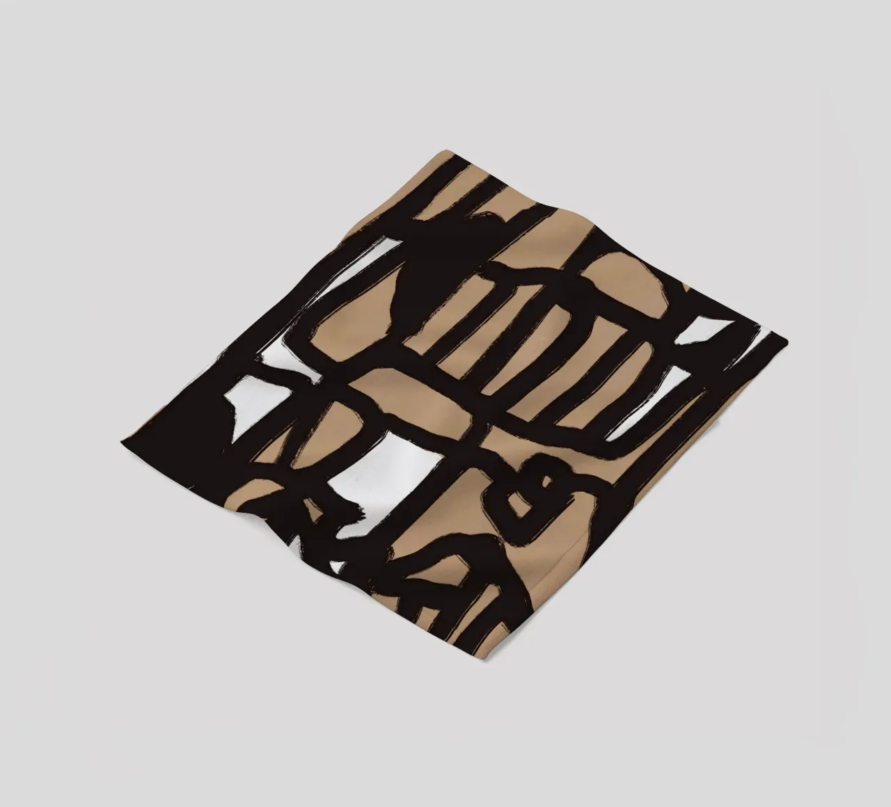 Linea astratta in grassetto 02 coperta in pile da Little Dean