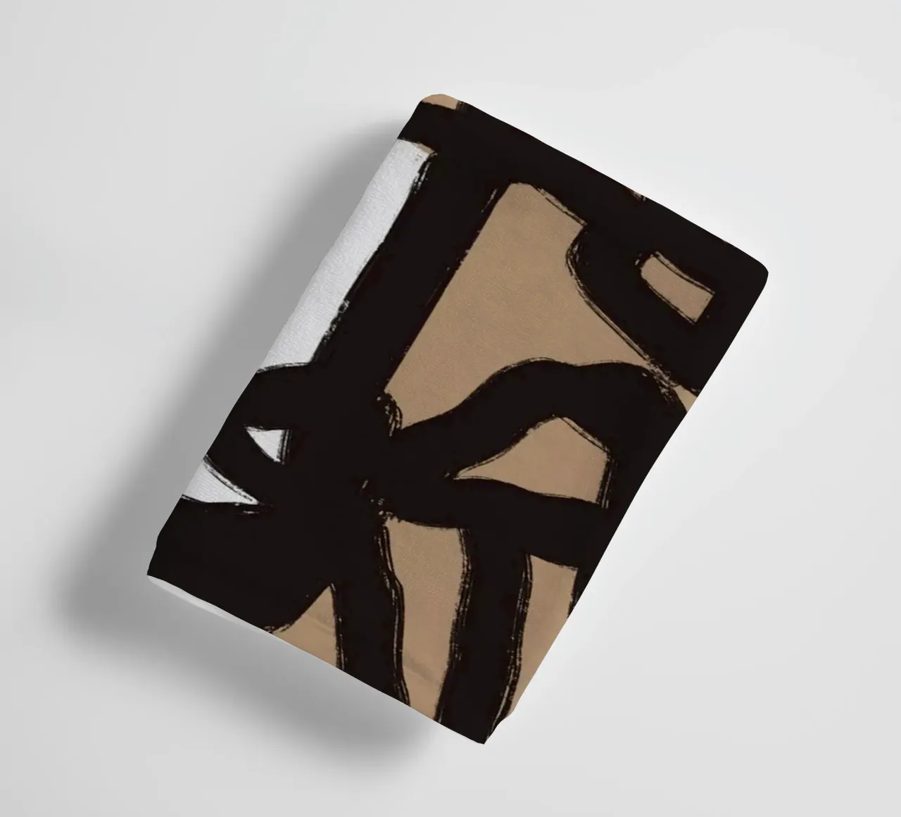 Bold line abstract 02 towel by Little Dean