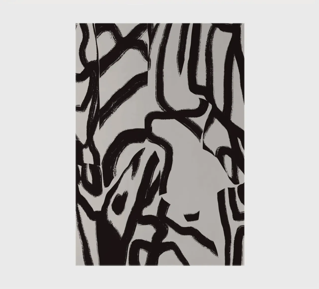 Bold line abstract 03 notebook by Little Dean