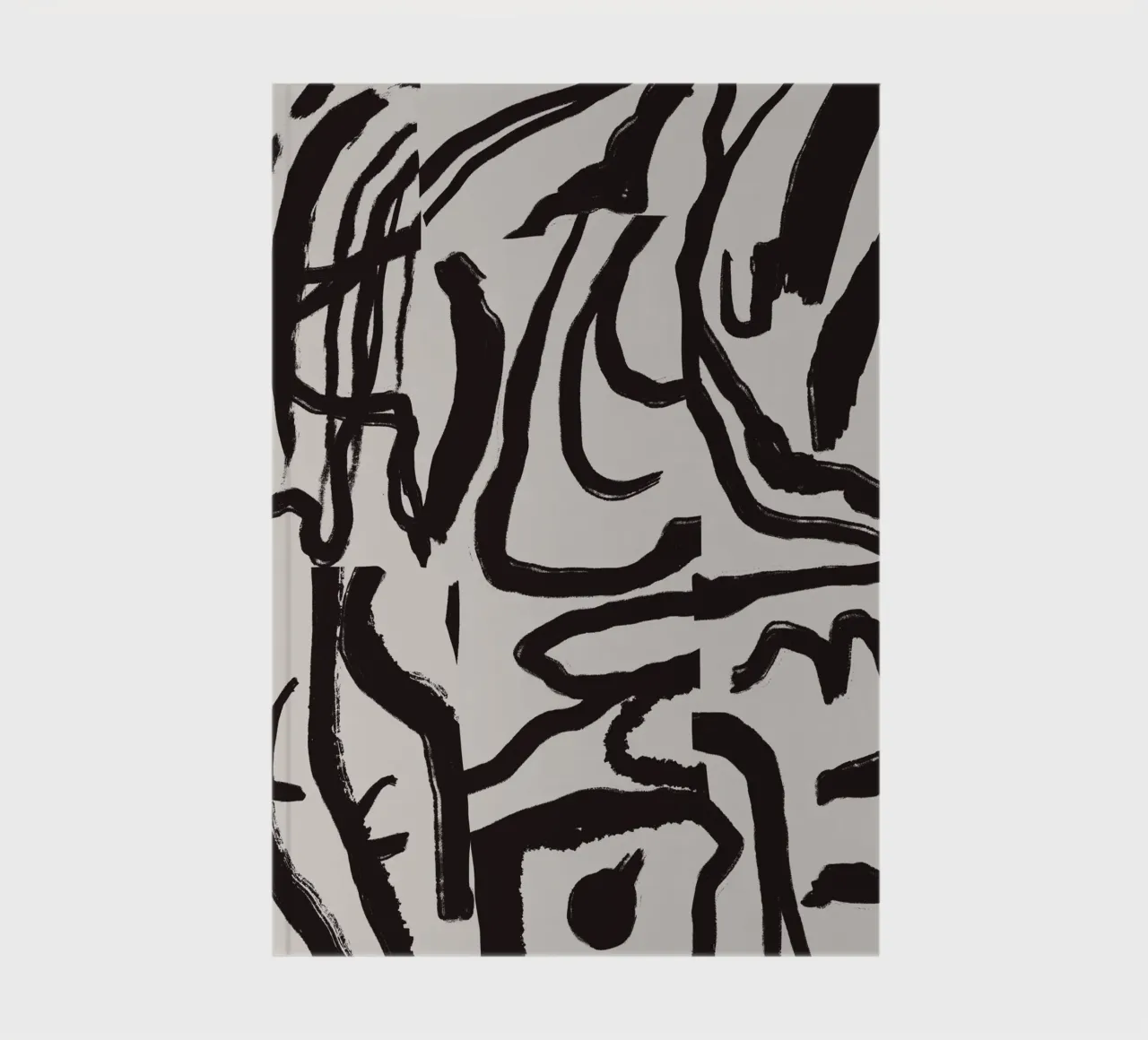 Bold line abstract 04 notebook by Little Dean