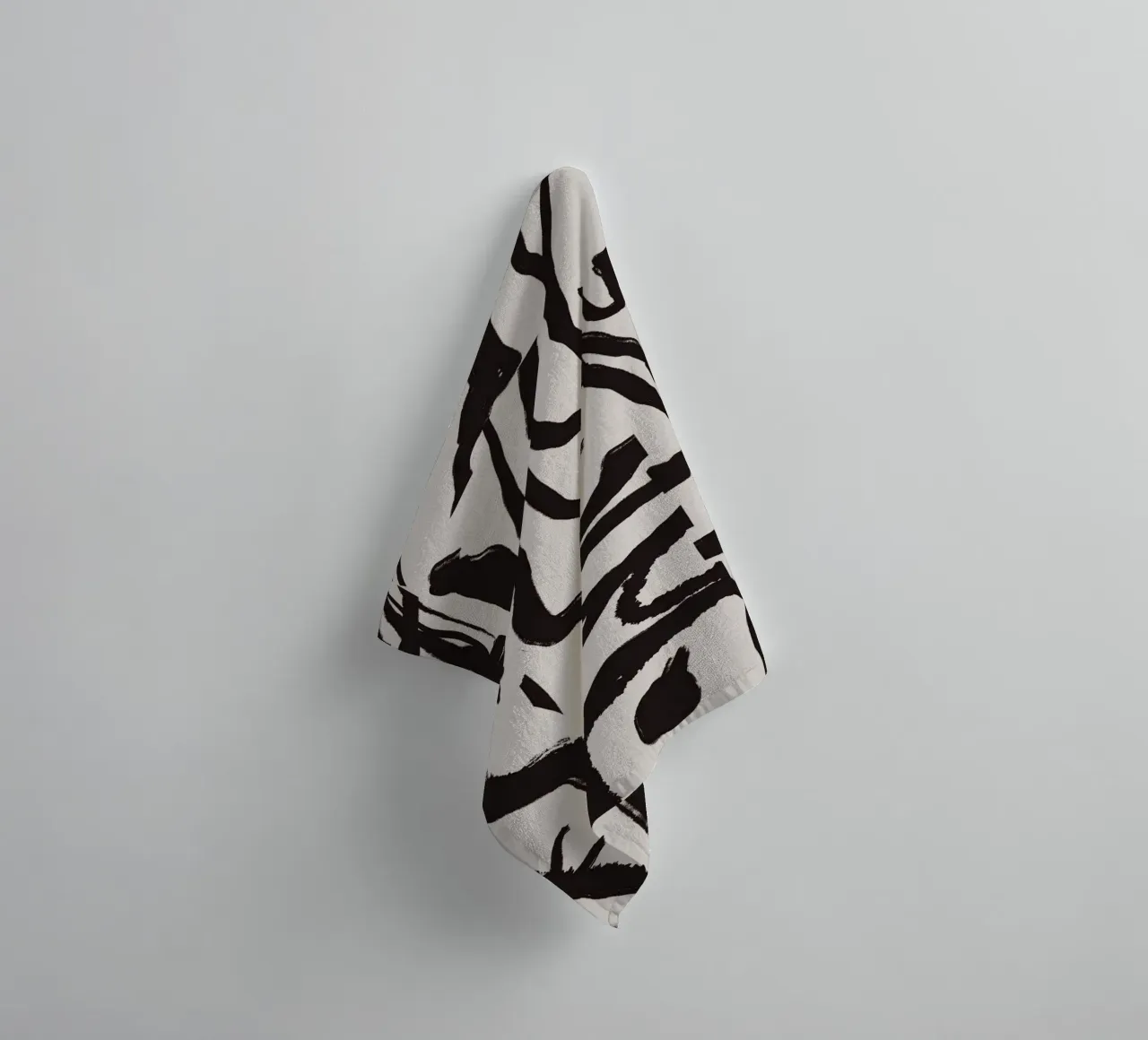 Bold line abstract 04 towel by Little Dean