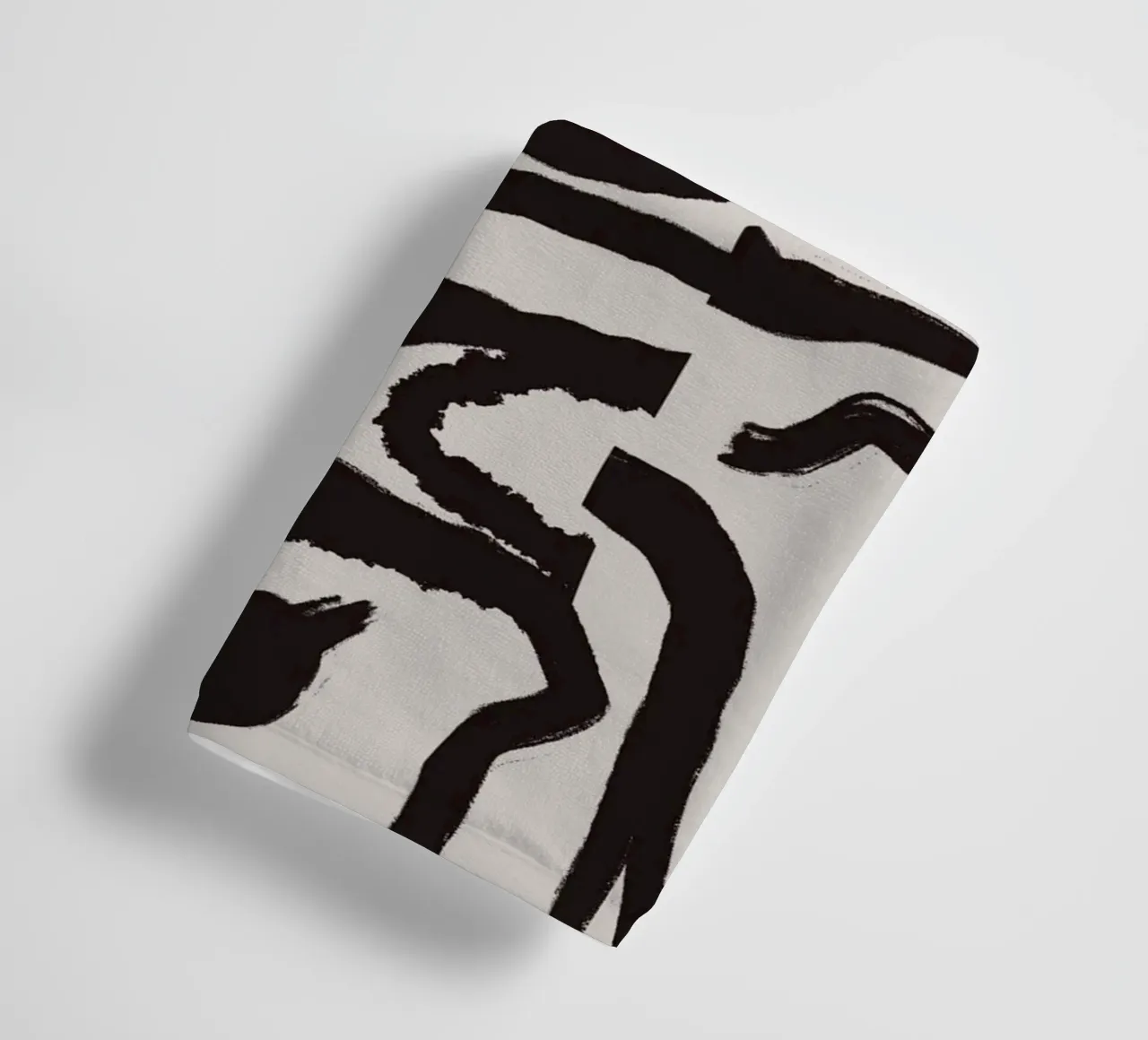 Bold line abstract 04 towel by Little Dean