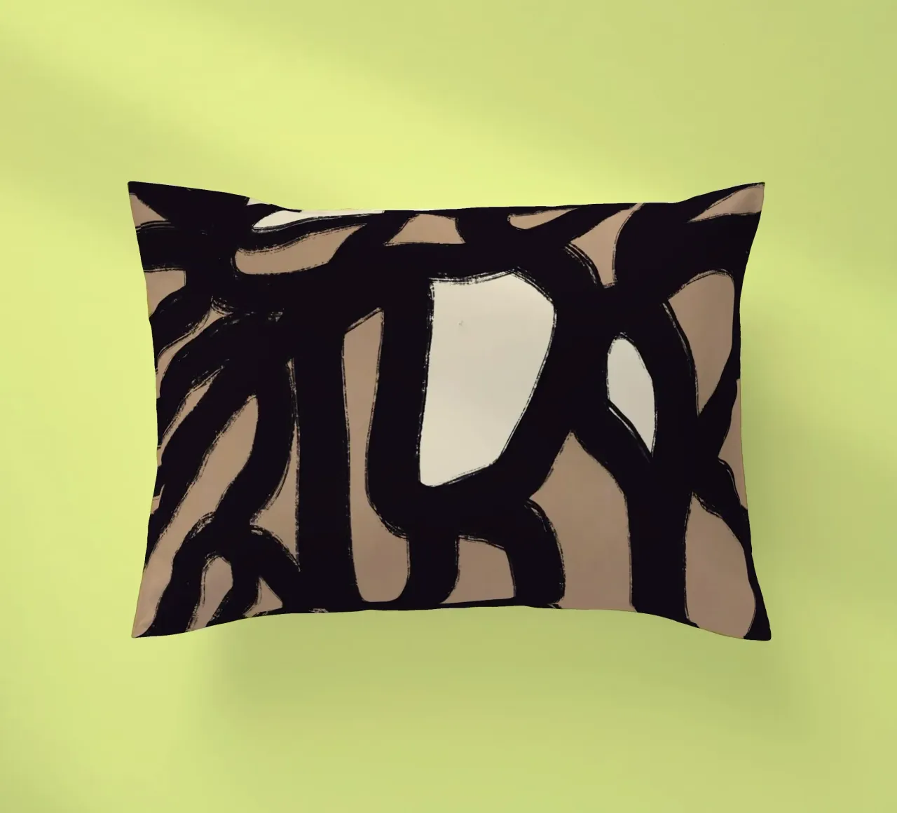Linea astratta in grassetto 05 cuscino da Little Dean