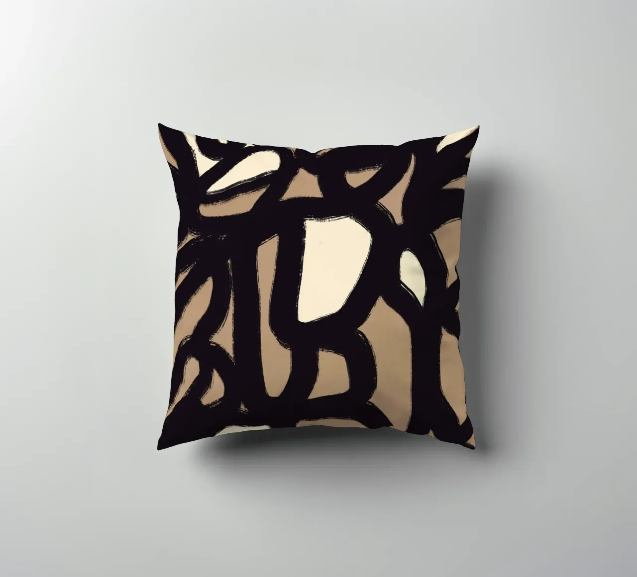Linea astratta in grassetto 05 cuscino da Little Dean
