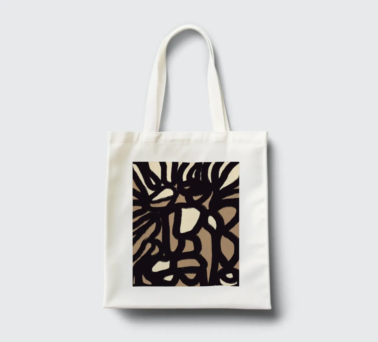 Linea astratta in grassetto 05 borsa in juta da Little Dean