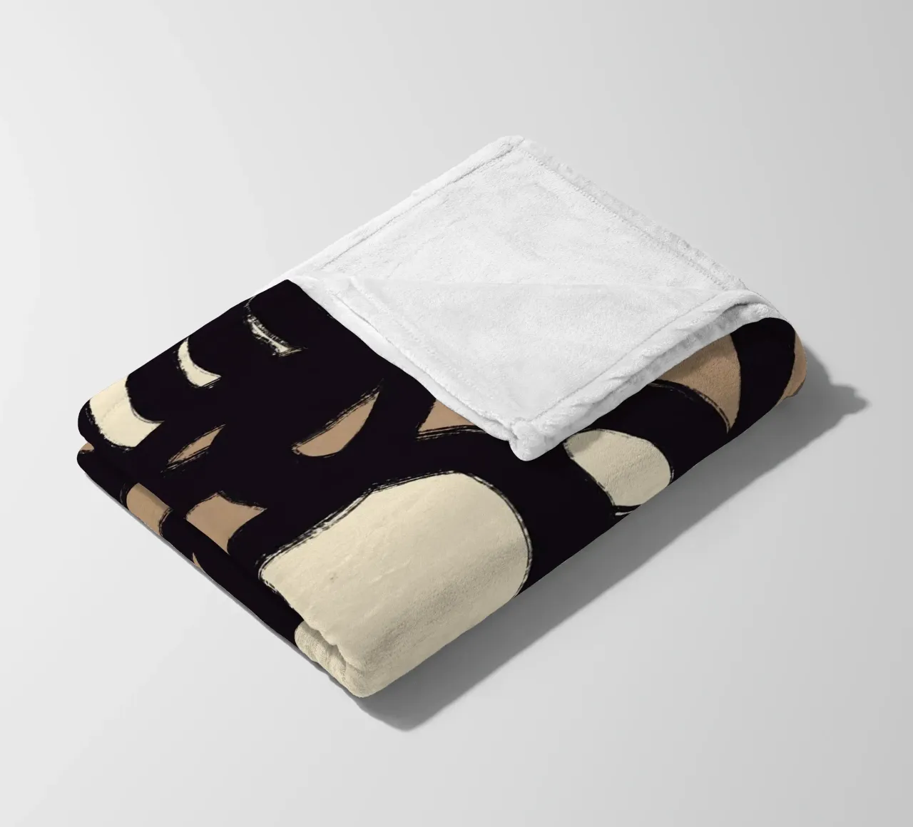 Linea astratta in grassetto 05 coperta in pile da Little Dean