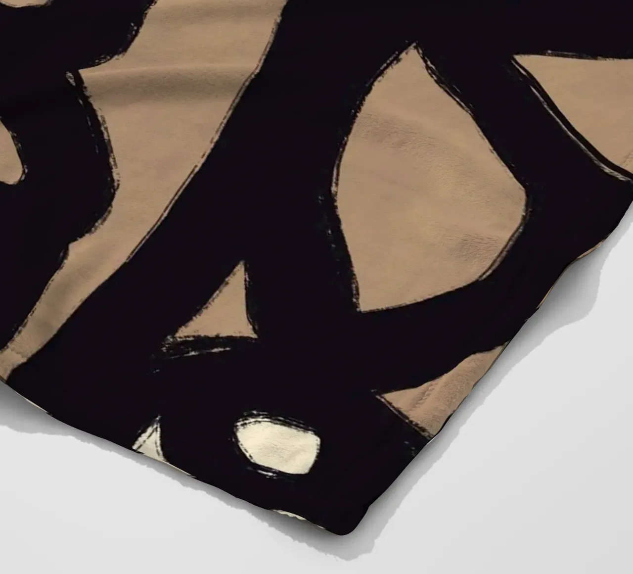 Linea astratta in grassetto 05 coperta in pile da Little Dean