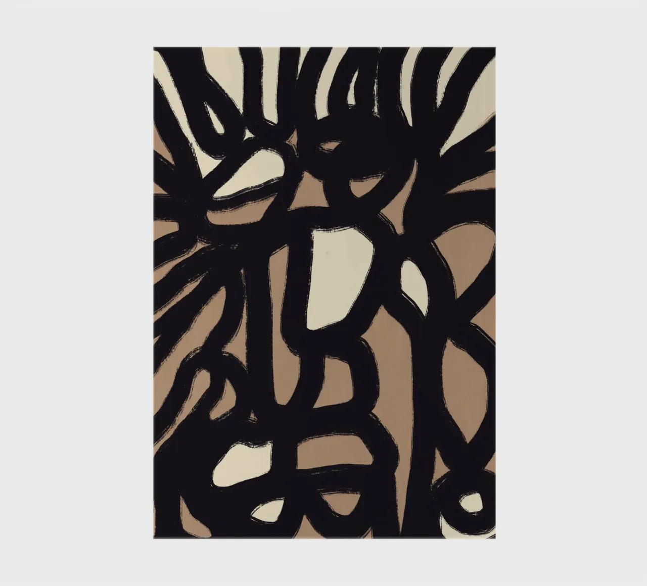 Bold line abstract 05 notebook by Little Dean
