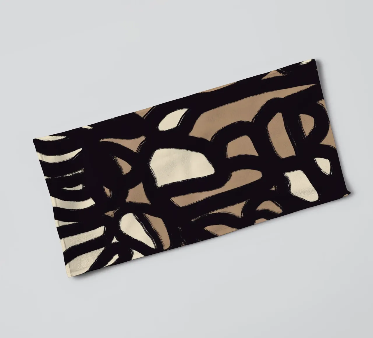 Bold line abstract 05 towel by Little Dean