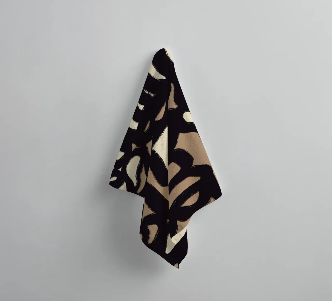 Bold line abstract 05 towel by Little Dean