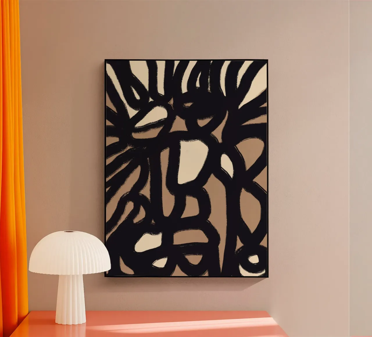 Linea astratta in grassetto 05 plexiglass da Little Dean