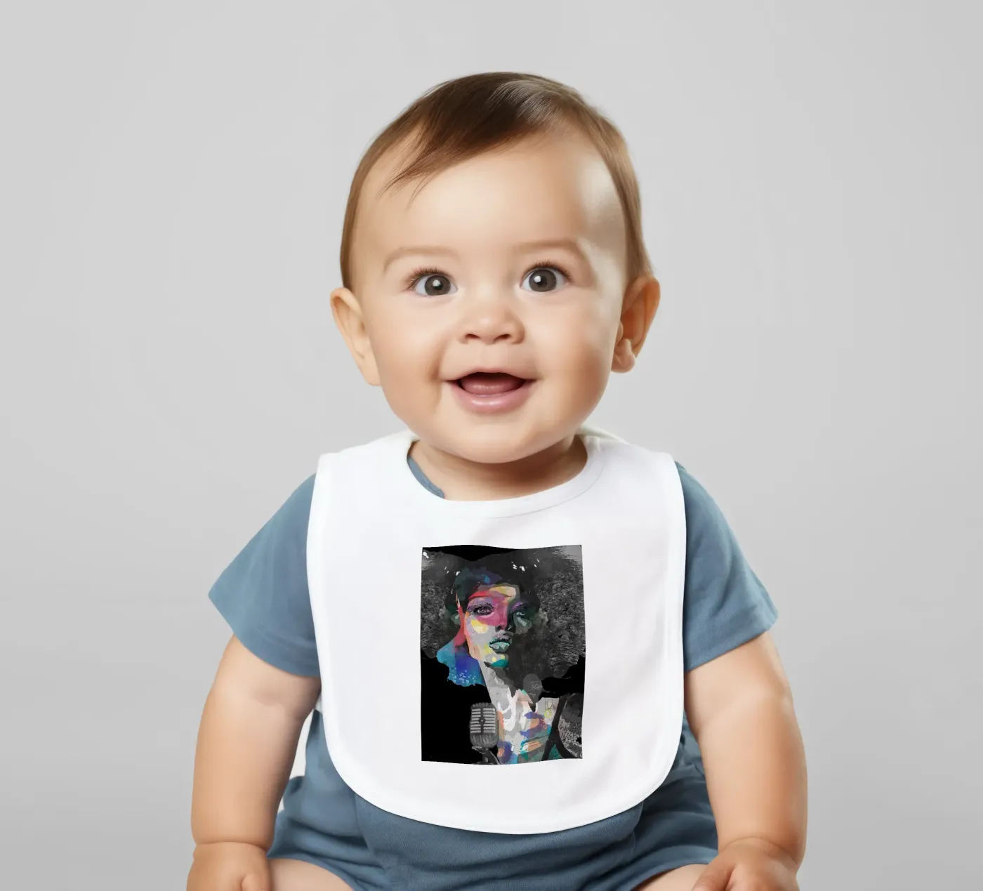 venus machine baby slabbetje van Giulio Iurissevich