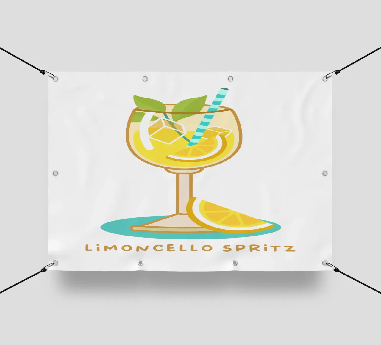 Limoncello Spritz telo in pvc da Ana Paniagua Design