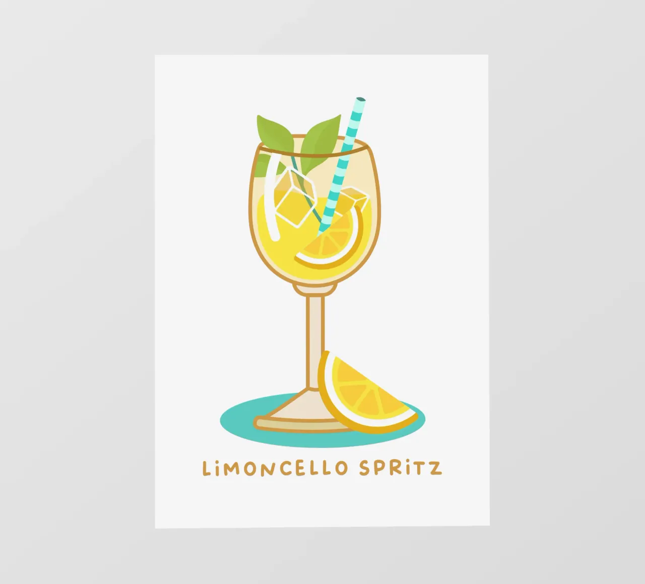 Limoncello Spritz telo in pvc da Ana Paniagua Design