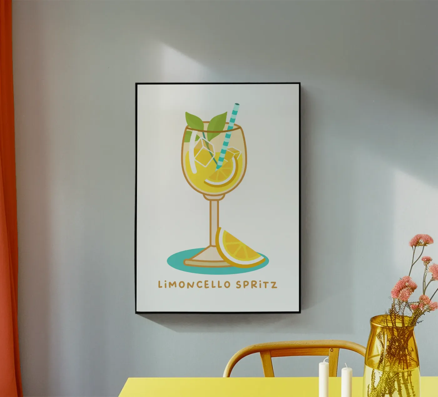 Limoncello Spritz plexiglass da Ana Paniagua Design