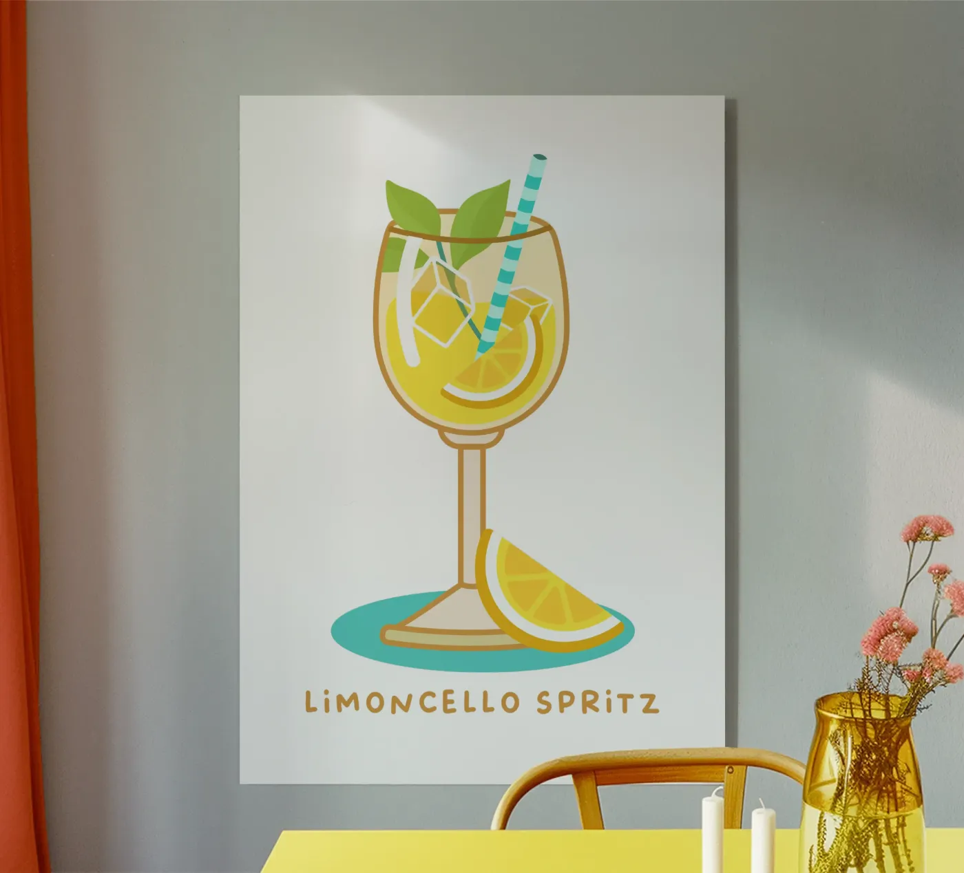 Limoncello Spritz plexiglass da Ana Paniagua Design