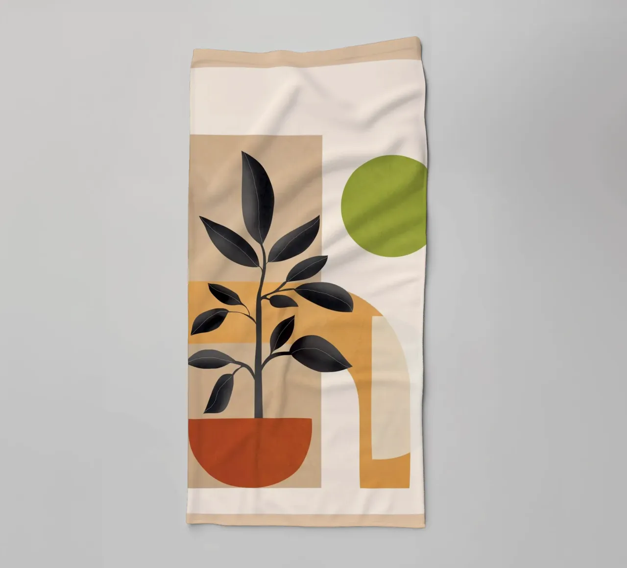 Soft Shapes XVI towel by cityart