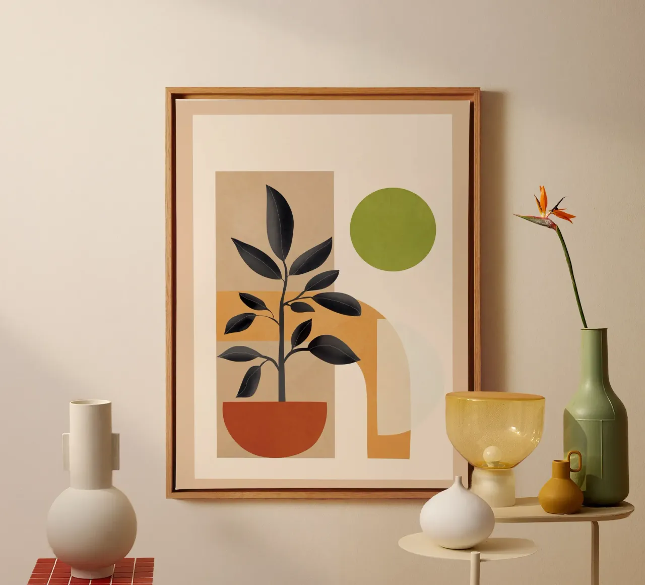 Soft Shapes XVI canvas by cityart