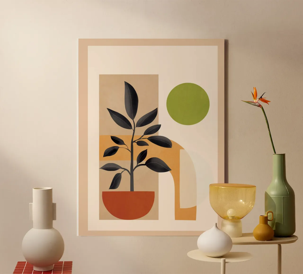 Soft Shapes XVI canvas by cityart
