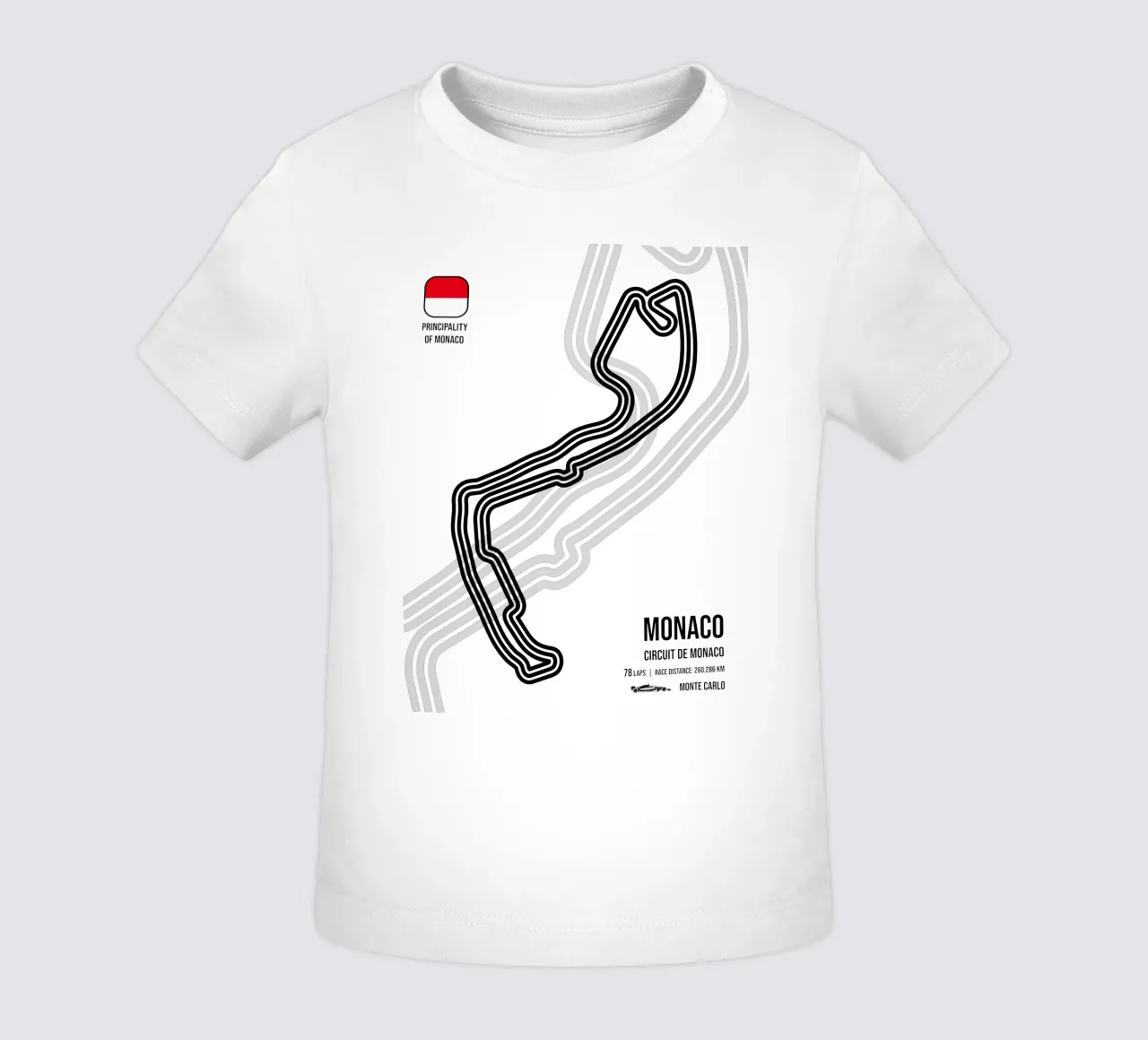 Monte Carlo Race Track maglietta neonato da Mariel Toigo