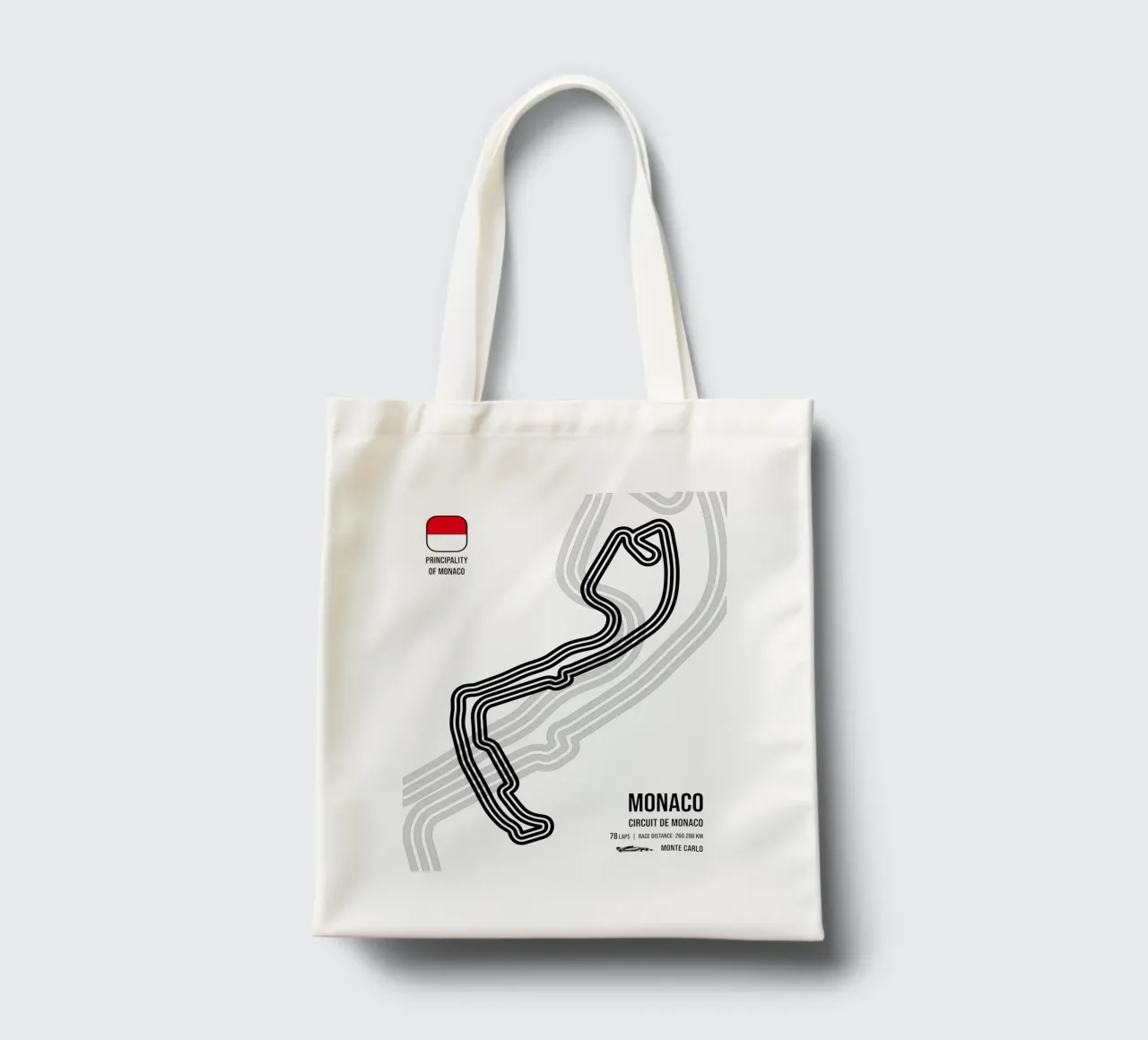 Monte Carlo Race Track borsa in juta da Mariel Toigo