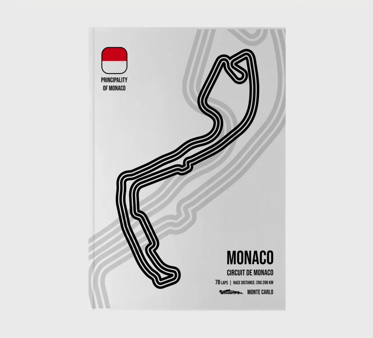 Monte Carlo Race Track notebook by Mariel Toigo