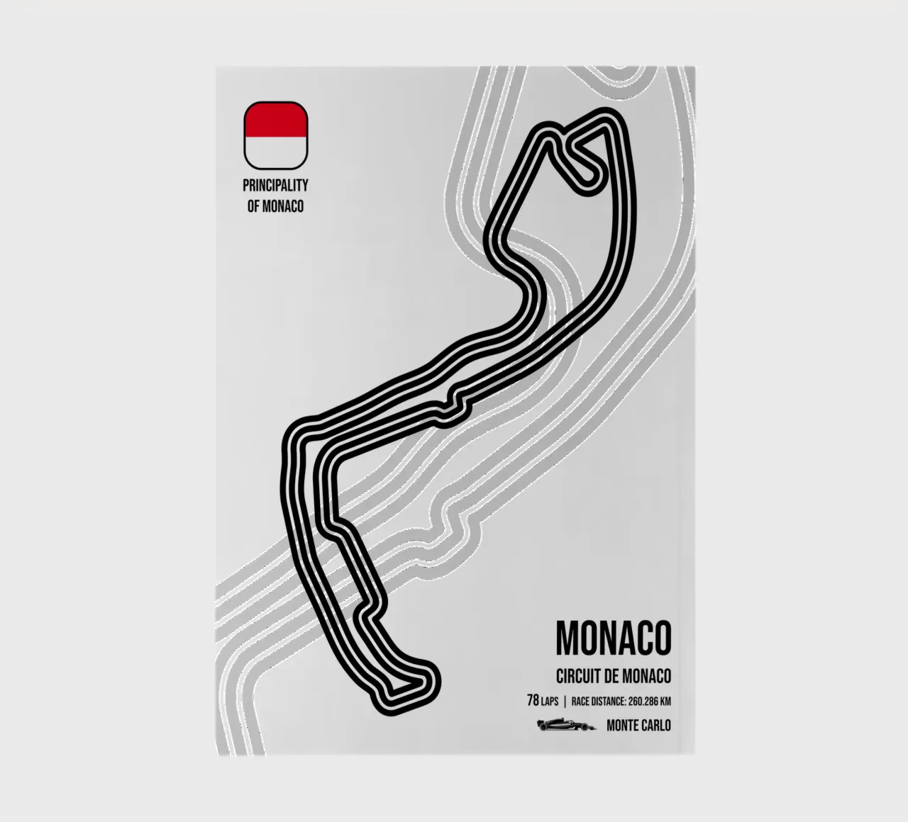Monte Carlo Race Track notebook by Mariel Toigo