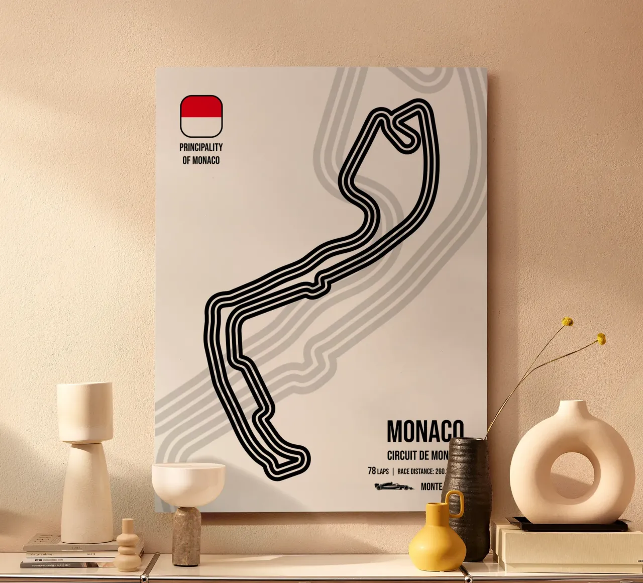 Monte Carlo Race Track alluminio dibond da Mariel Toigo