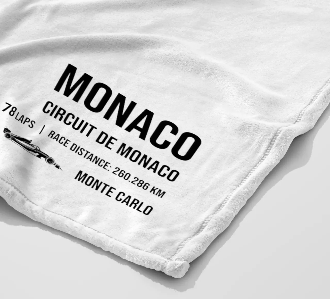 Monte Carlo Race Track coperta in pile da Mariel Toigo
