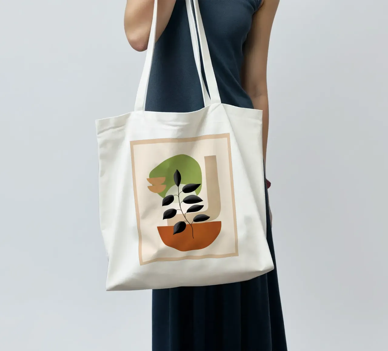 Soft Shapes XIX borsa in juta da cityart