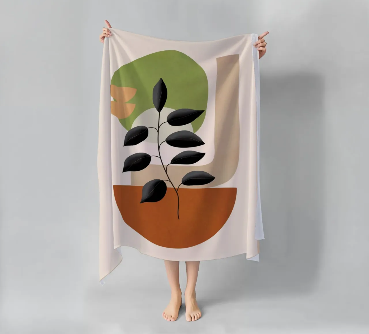 Soft Shapes XIX beach towel by cityart