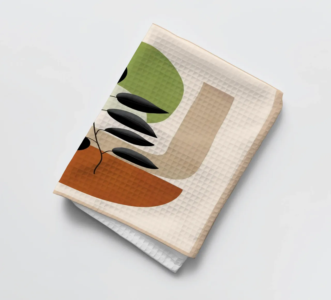 Soft Shapes XIX tea towel by cityart