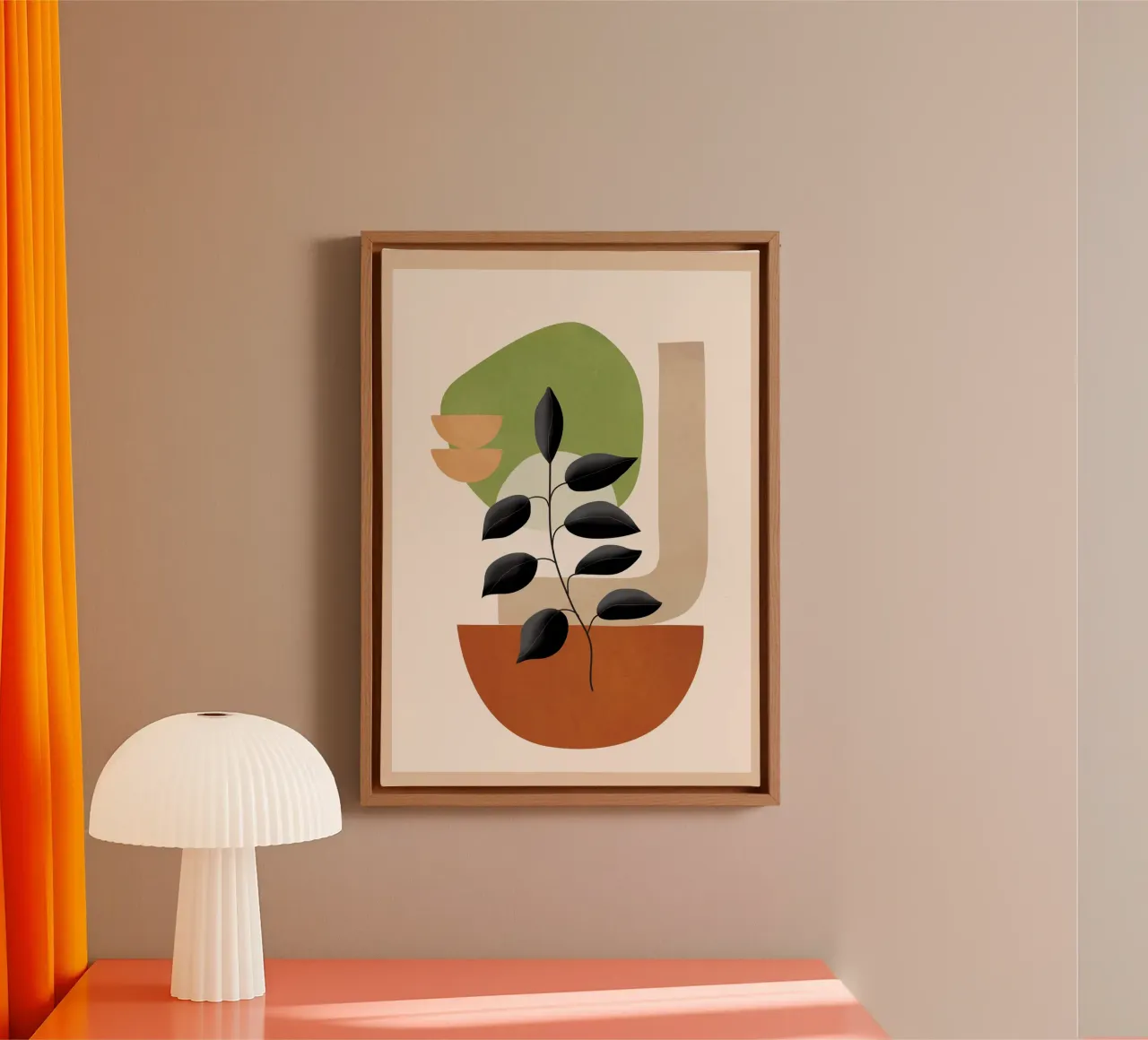 Soft Shapes XIX canvas by cityart