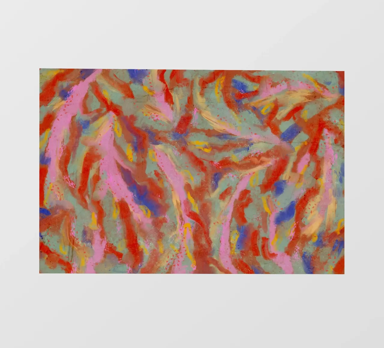 Red Flash Pattern fotobehang van treechild