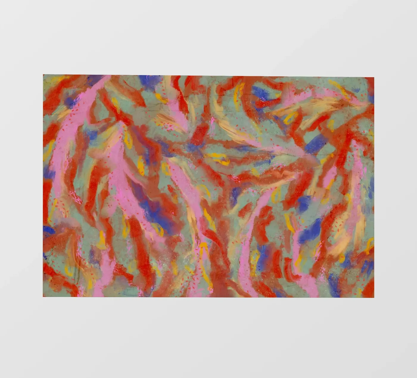 Red Flash Pattern fotobehang van treechild