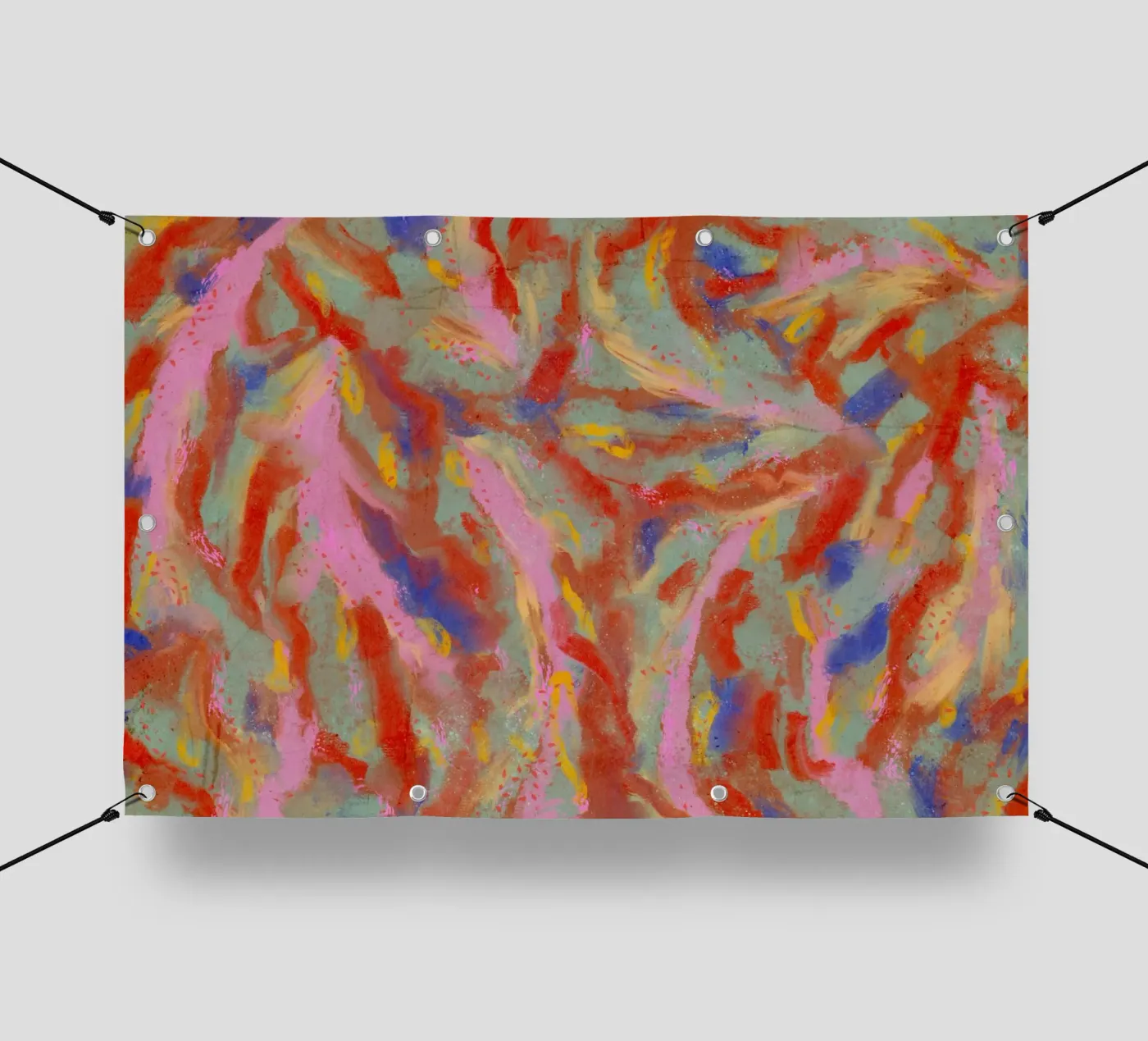 Red Flash Pattern PVC Plane von treechild