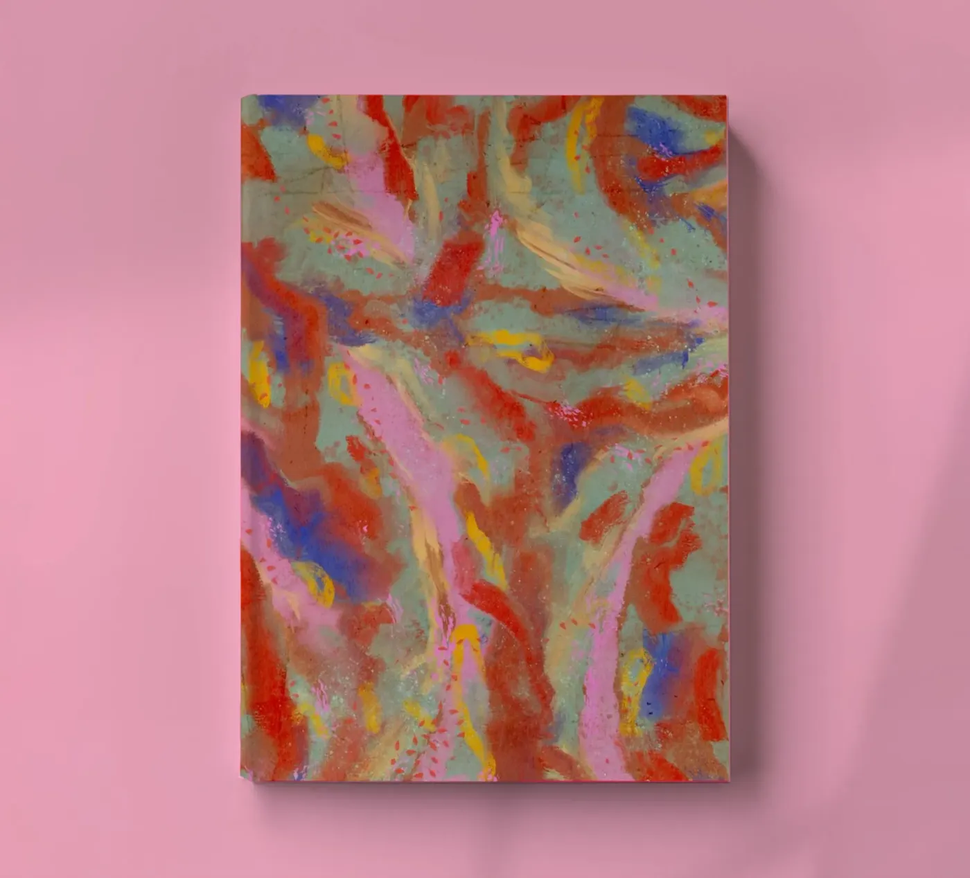 Red Flash Pattern notebook by treechild