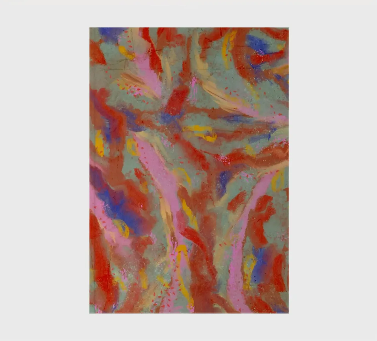 Red Flash Pattern Notizbuch von treechild