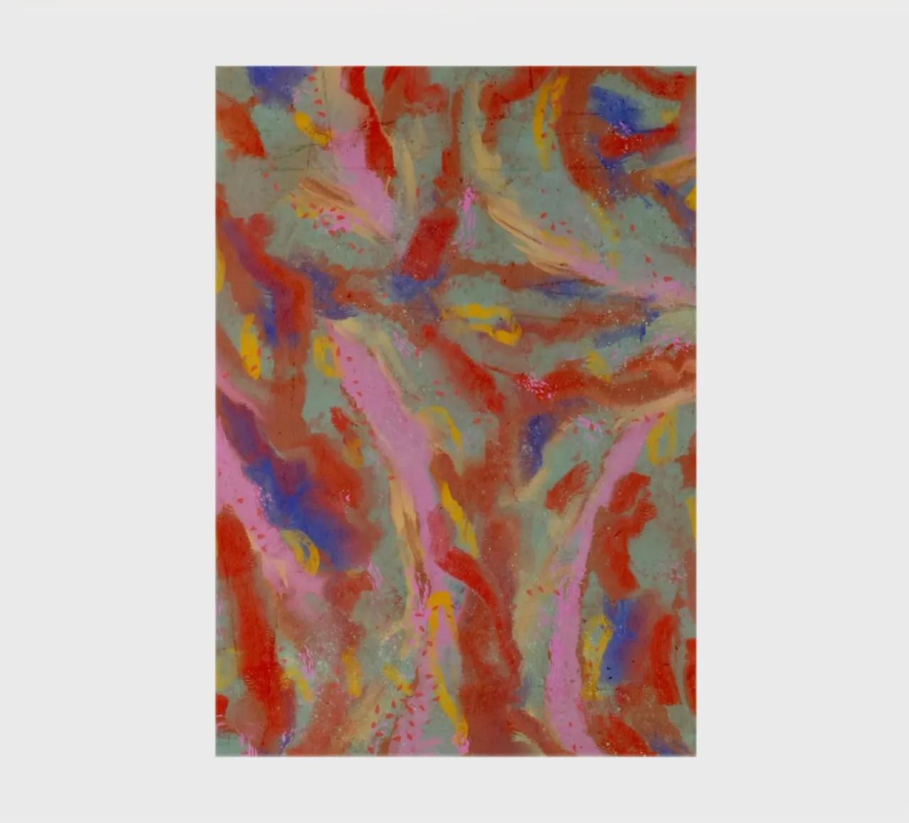 Red Flash Pattern Notizbuch von treechild